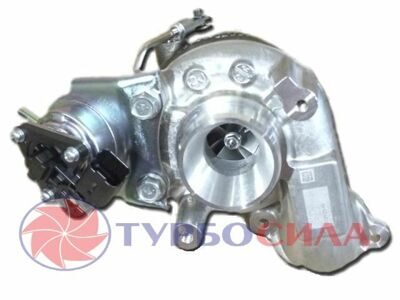 Турбокомпрессор на Ford Focus (Форд Фокус), 49373-02004 / 4937302004 (OEM 9673283680), 1.6л TDCi, DV4C/DV6D TED4, 70kW, Турбина MHI TD02H2